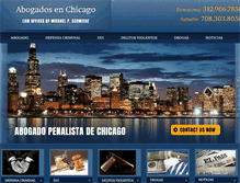Tablet Screenshot of abogadosenchicago.com